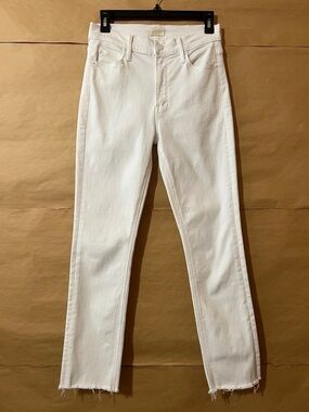 Mother | The Mid Rise Dazzler Ankle Fray Jeans Fairest of Them All Denim Size 27